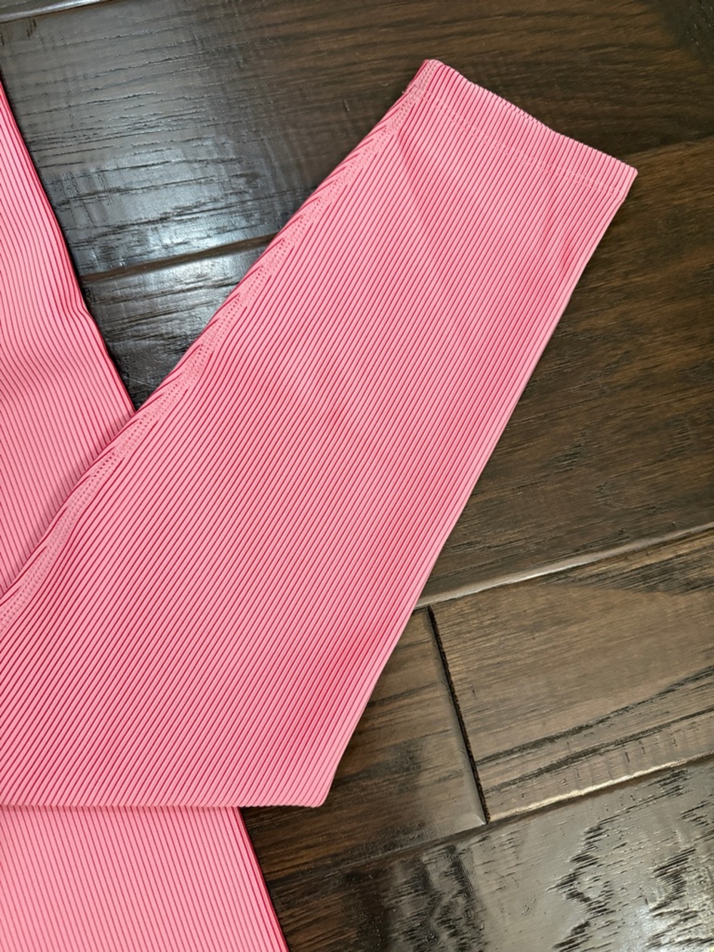 Beach Riot Leggings Pink Ribbed High-Waist Candy Stripe - Picture 2 of 10